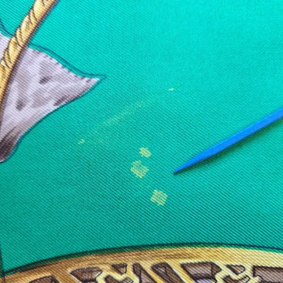 Hermès Vintage Silk Scarf Étriers Stirrups Equestrian Hand Rolled - Picture 5 of 16